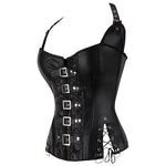 Espartilho Steampunk Halter em Pele Sintética - Vignette | Steampunk Store