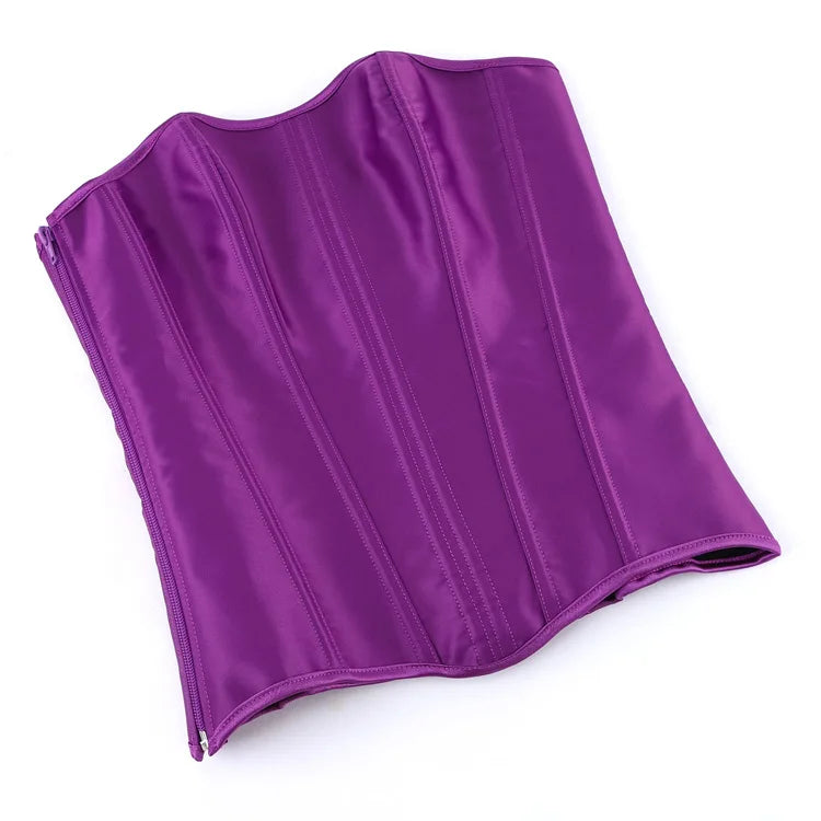 Damen-Korsett aus einfarbigem Satin – 5 Farben - Detail 43