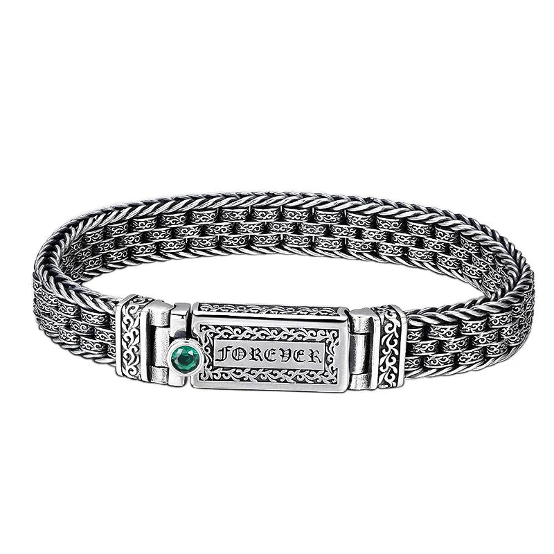 Bracelet Forever Homme en Argent S925 - détail du motif 18