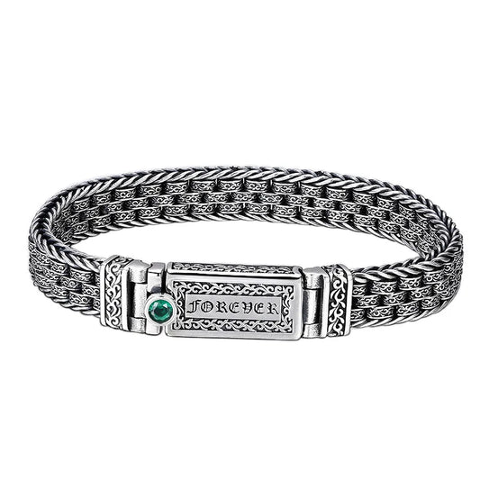 Bracelet Forever Homme en Argent S925 - détail du motif 18