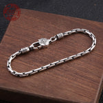 Bracelet Vajra Mantra Homme en Argent S925 - Vignette | Steampunk Store