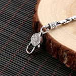 Bracelet Vajra Mantra Homme en Argent S925 - Vignette | Steampunk Store