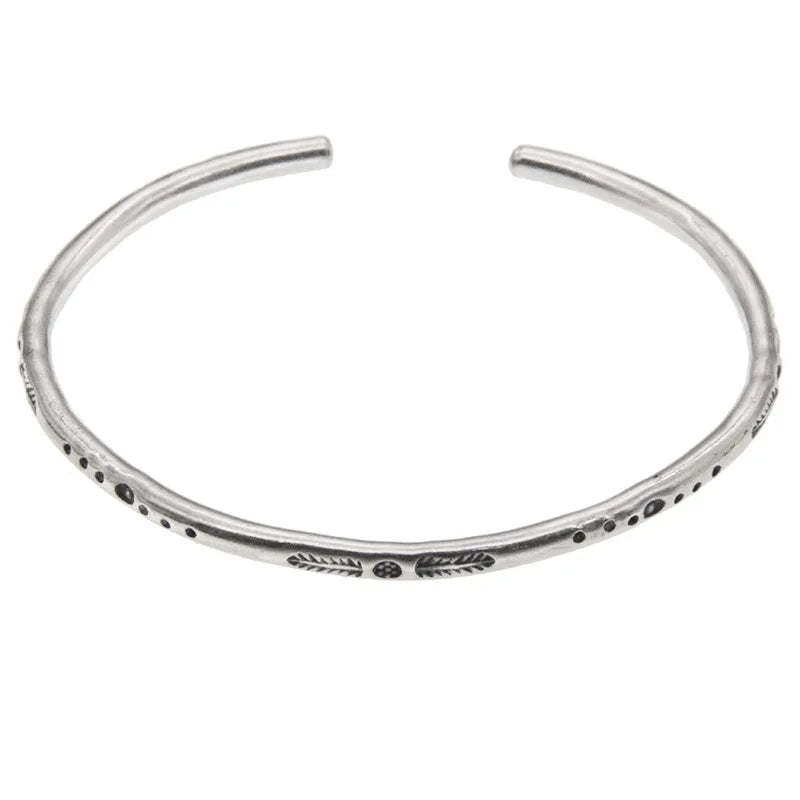 Bracelet Plume Homme Réglable en Argent S925 - détail de la matière 5