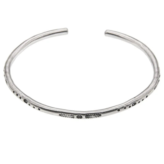 Bracelet Plume Homme Réglable en Argent S925 - détail de la matière 5