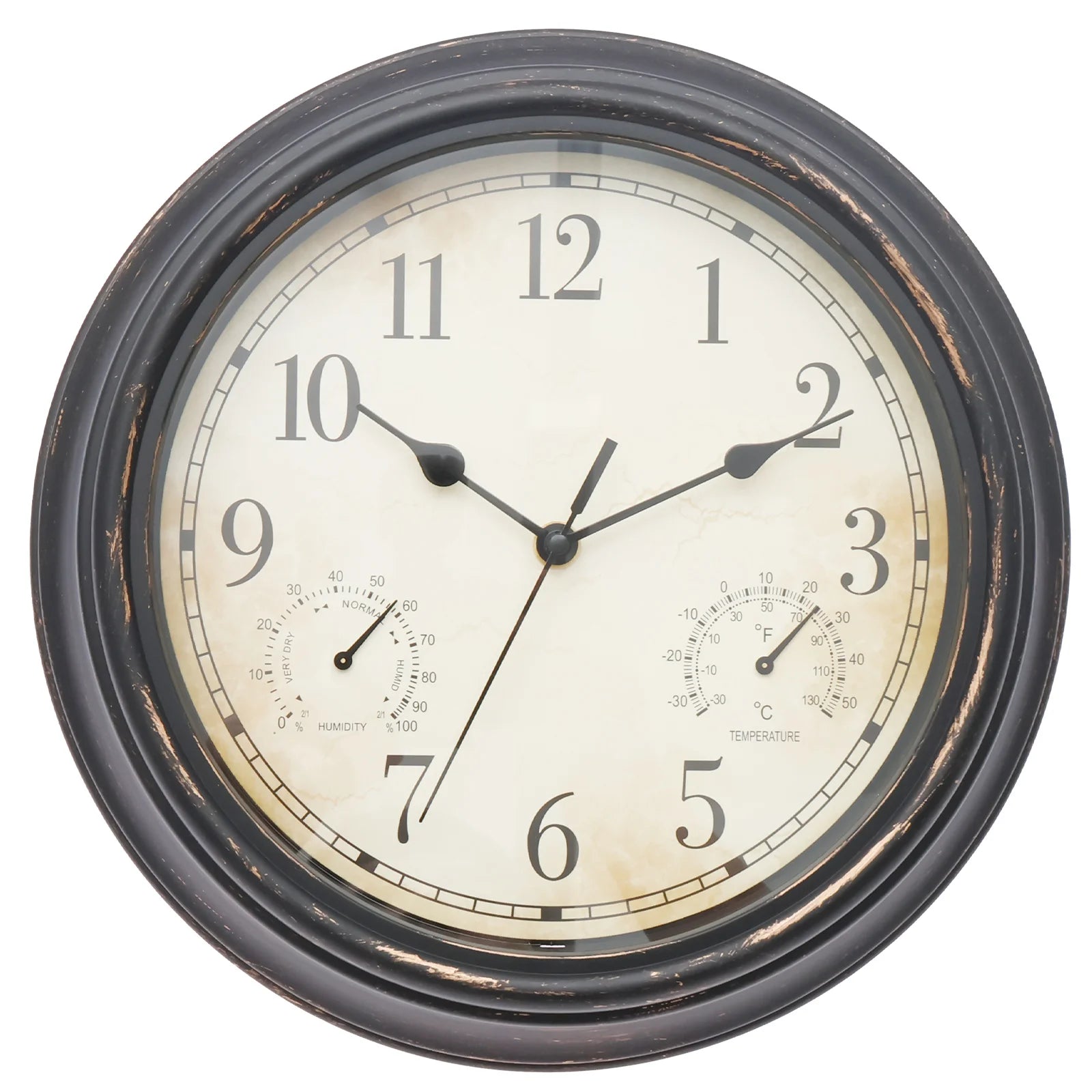 Horloge Extérieure Vintage avec Thermomètre - vue générale 1