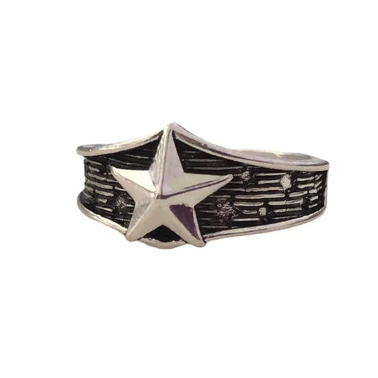 Bague Etoile - Argent Steampunk
