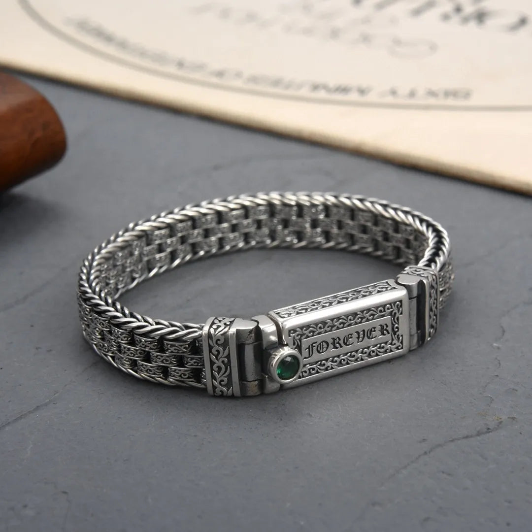Bracelet Forever Homme en Argent S925 - vue du fermoir 11