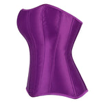 Damen-Korsett aus einfarbigem Satin – 5 Farben - Vignette | Steampunk Store