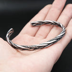 Bracelet Viking Torsadé - Jonc Acier Homme - Vignette | Steampunk Store
