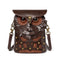 Sac à bandoulière en cuir – Hiboux Steampunk - mini besace rétro