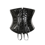 Corsé Punk de PVC con Hebillas - Negro o Rojo - Vignette | Steampunk Store