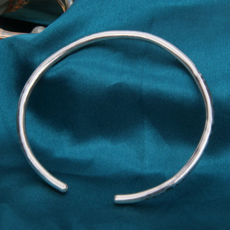Bracelet Plume Homme Réglable en Argent S925 - détail de la matière 13