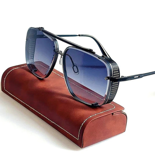 Steampunk Biker Glasses - Side Shields