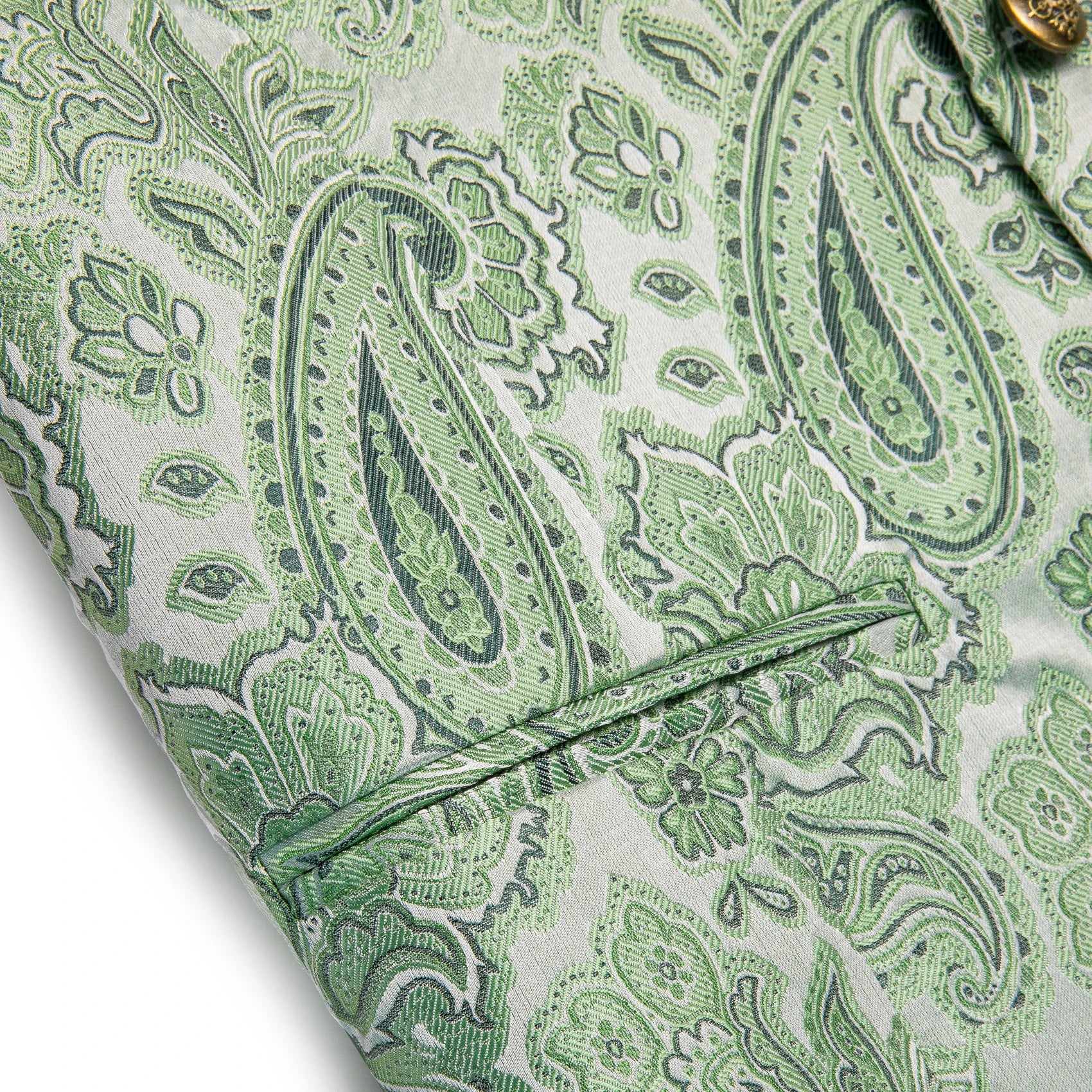 Gilet Paisley Homme à Revers - Dandy Victorien - détail 18