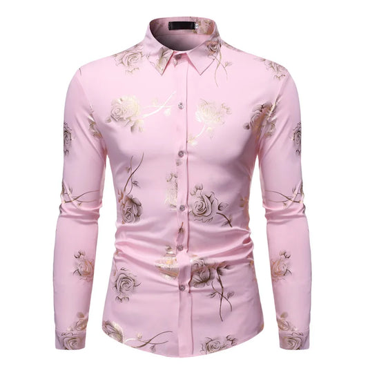 Men's Floral Print Shirt - Blossom Spirit