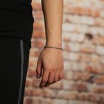 Bracelet Vajra Mantra Homme en Argent S925 - Vignette | Steampunk Store