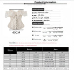 Beige Bardot Corset with Ruffles - Vignette | Steampunk Store