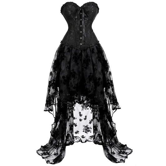 Long Gothic Corset Dress