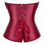 Corset Victorien Satin et Dentelle - 4 Couleurs - Vignette | Steampunk Store
