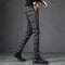 Pantalon Homme à Carreaux - Coupe Slim Stretch Gris ou Marine