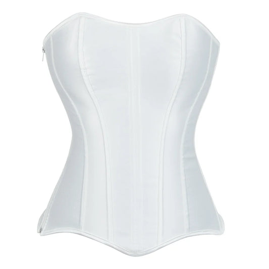 Women's Plain Satin Corset - 5 Colors - main view