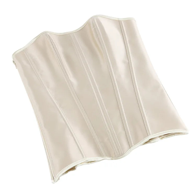 Damen-Korsett aus einfarbigem Satin – 5 Farben - Detail 25