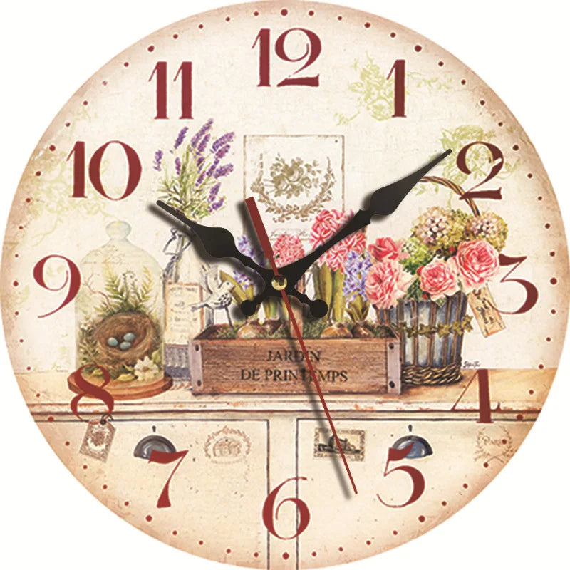 Horloge Murale Vintage Européenne 30 cm - mécanisme arrière 13