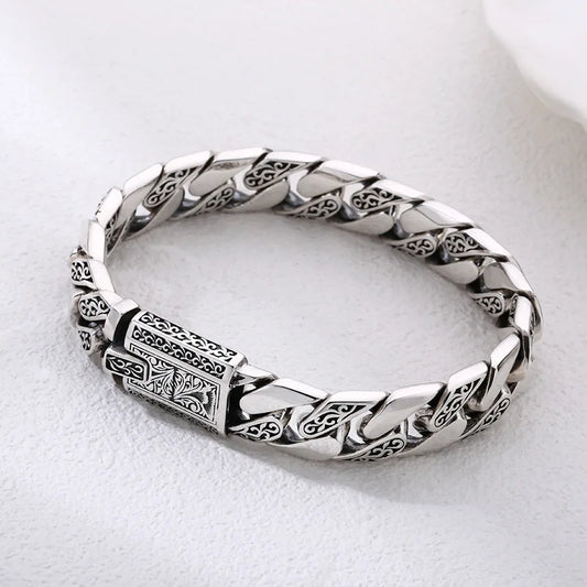 Bracelet Vigne Homme en Argent S925 - présentation du modèle 16