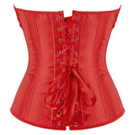 Corset Victorien Satin et Dentelle - 4 Couleurs - Vignette | Steampunk Store