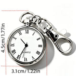 Roman Numeral Keyring Watch - Station - Vignette | Steampunk Store