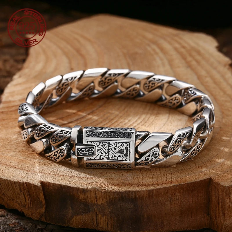 Bracelet Vigne Homme en Argent S925 - vue générale 1