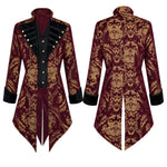 Redingote Brocart Homme - Style Militaire Gothique - Vignette | Steampunk Store