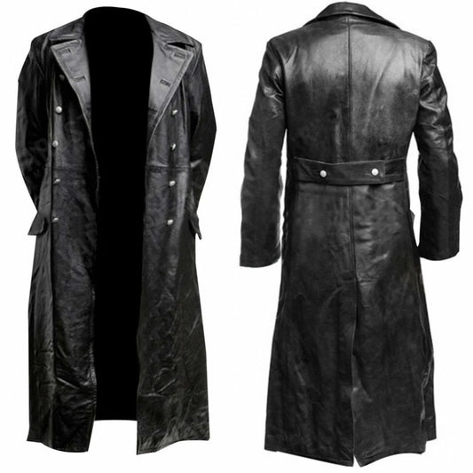 Manteau Simili Cuir Homme - officier militaire allemand