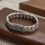 Bracelet Lion Vintage Homme en Argent S925 - Vignette | Steampunk Store