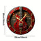 Horloge Guitare Électrique Rouge Vintage - détail de la finition 7