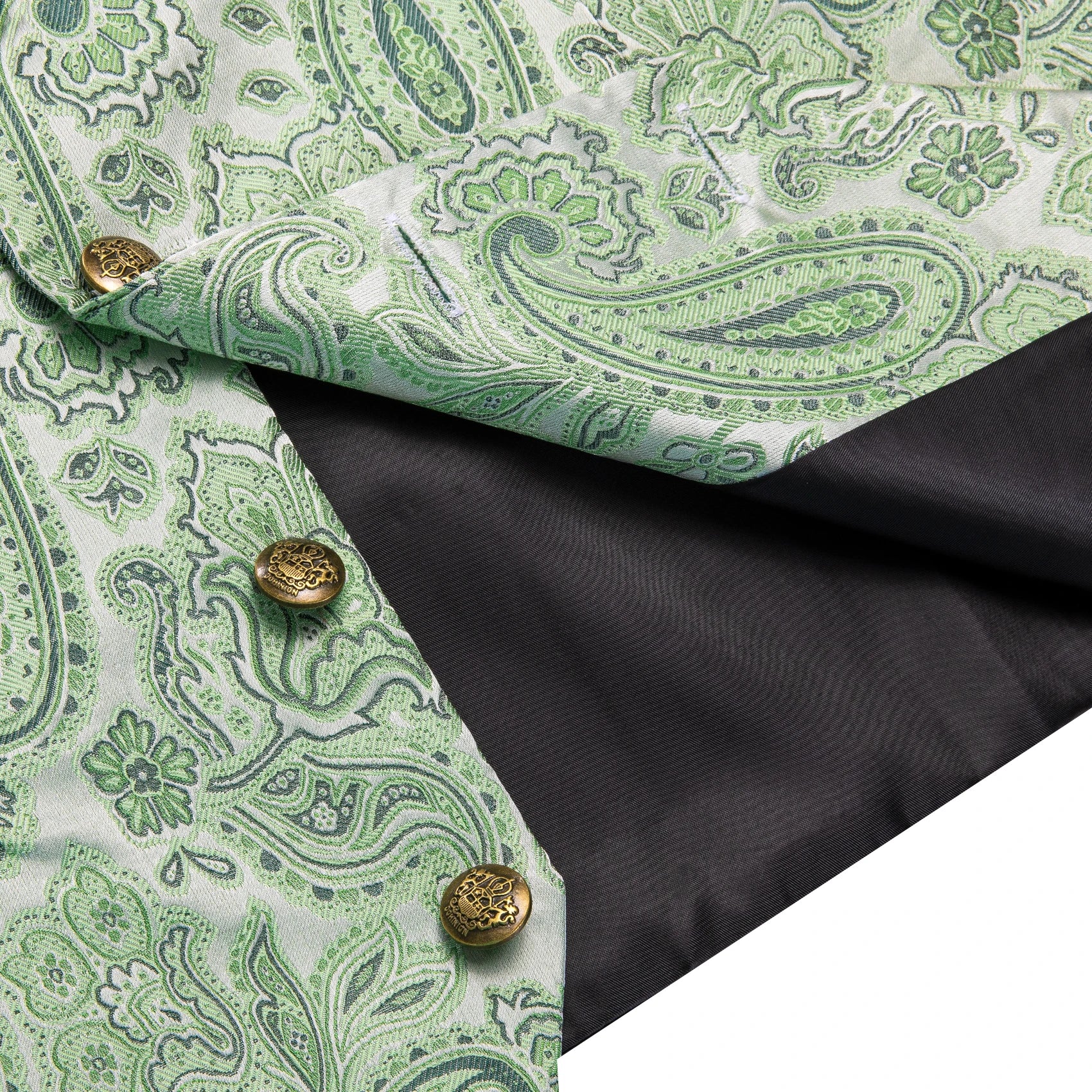 Gilet Paisley Homme à Revers - Dandy Victorien - détail 19
