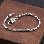 Bracelet Vajra Mantra Homme en Argent S925 - Vignette | Steampunk Store