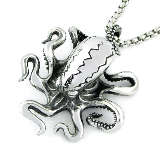 Pendentif Poulpe d' Acier Steampunk