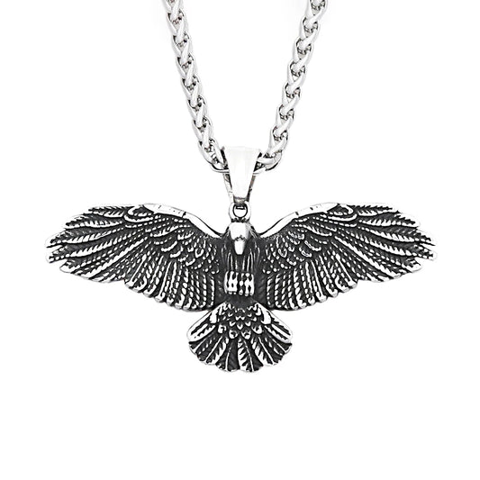 Pendente Aquila Biker - Collana Punk da Uomo