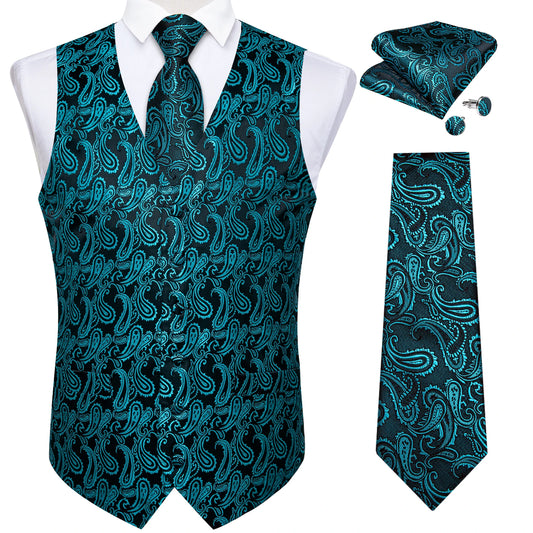 Gilet Paisley Homme - Jacquard Coloré - vue principale