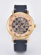 Montre Squelette Homme à Cadran Échiquier - Or rose, bracelet bleu