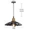 Steampunk lamp<br> BlackFlower Suspension