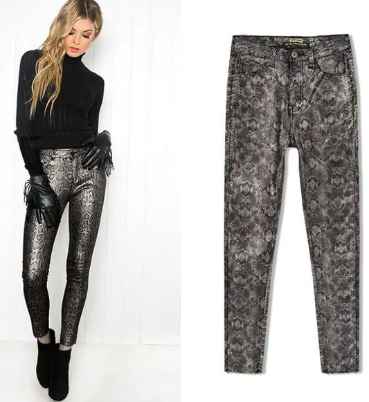 Pantalon Simili Cuir Femme - Rock Idol