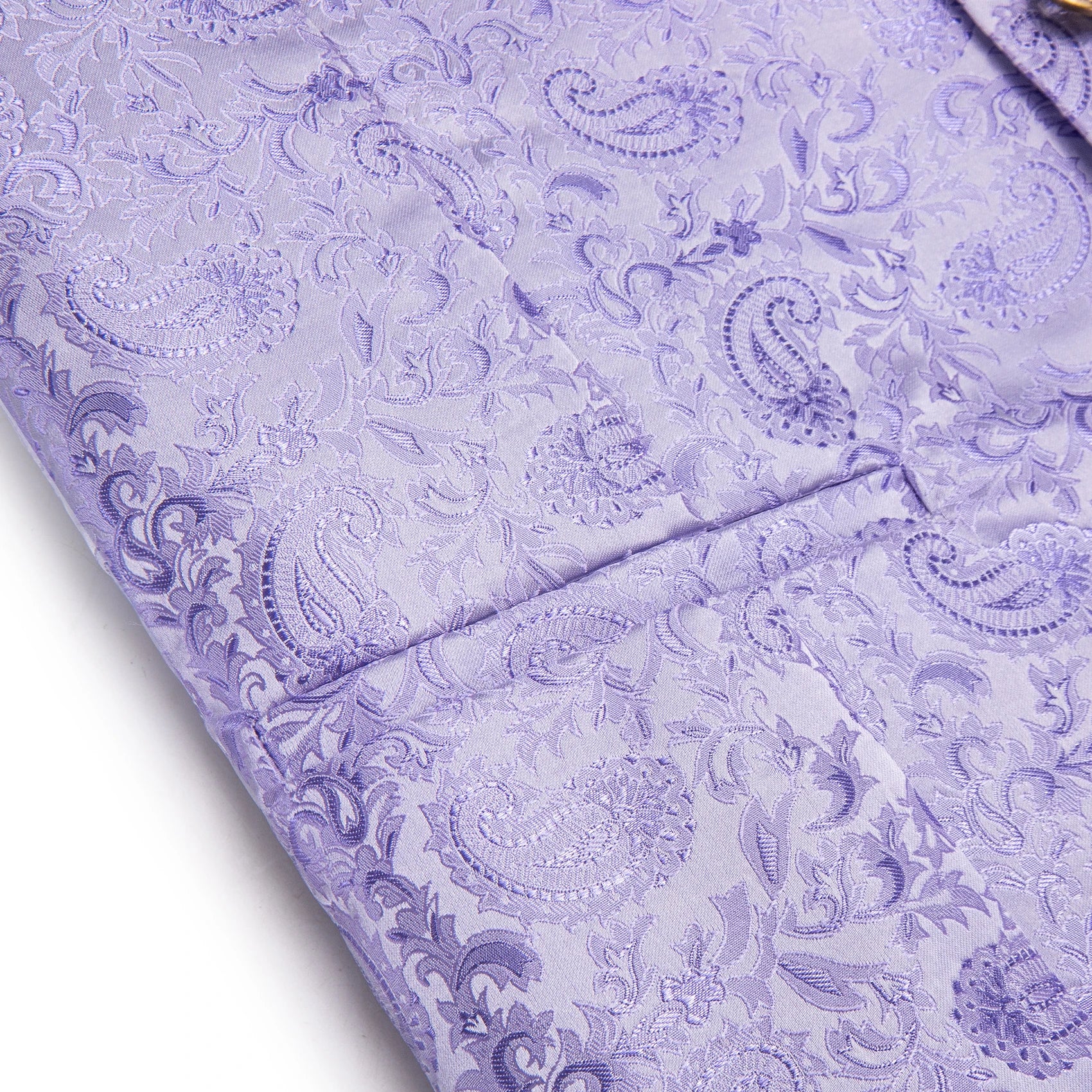 Gilet Paisley Homme à Revers - Dandy Victorien - détail 10