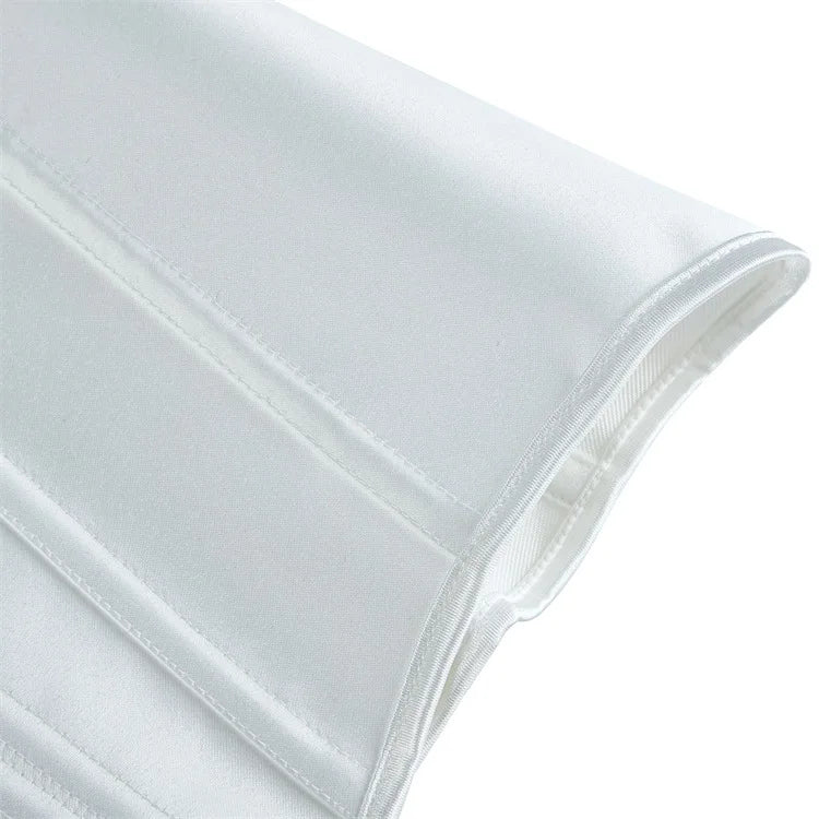 Damen-Korsett aus einfarbigem Satin – 5 Farben - Detail 12