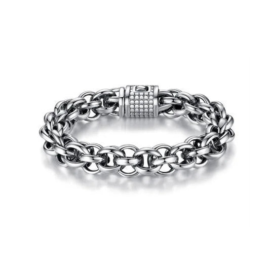 Bracelet Acier Homme - Chaîne Ronde