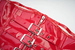 Corsé Punk de PVC con Hebillas - Negro o Rojo - Vignette | Steampunk Store