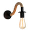 Steampunk-Seil-Wandleuchte – rustikaler Edison