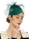 Fascinator Femme à Voilette - Mini Chapeau à Plumes