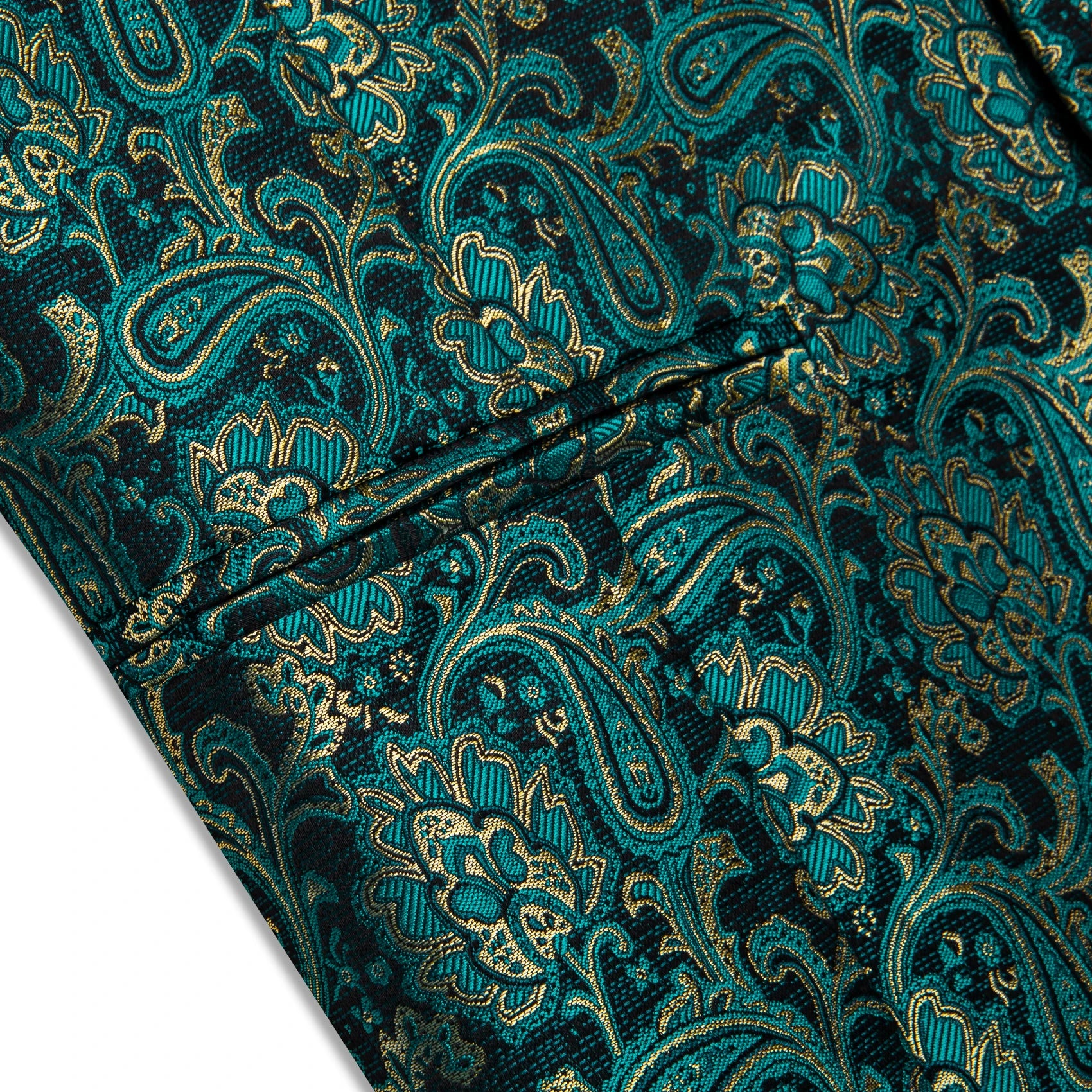Gilet Paisley Homme à Revers - Dandy Victorien - détail 13